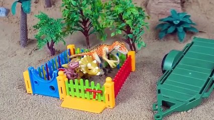 Truck and Dinosaur Loader Crash Excavator and Crane Rescue