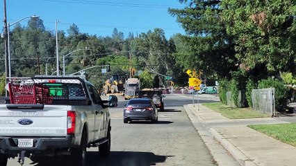 Train Crashes Into High-Centered Tractor