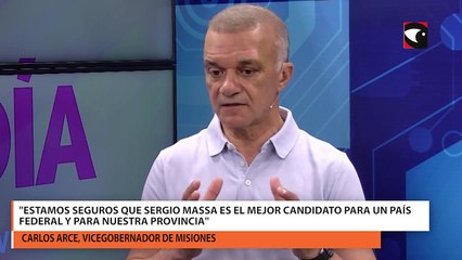 Carlos Arce expresó "en nuestra provincia el 70% de coparticipación de los ingresos son de coparticipación"