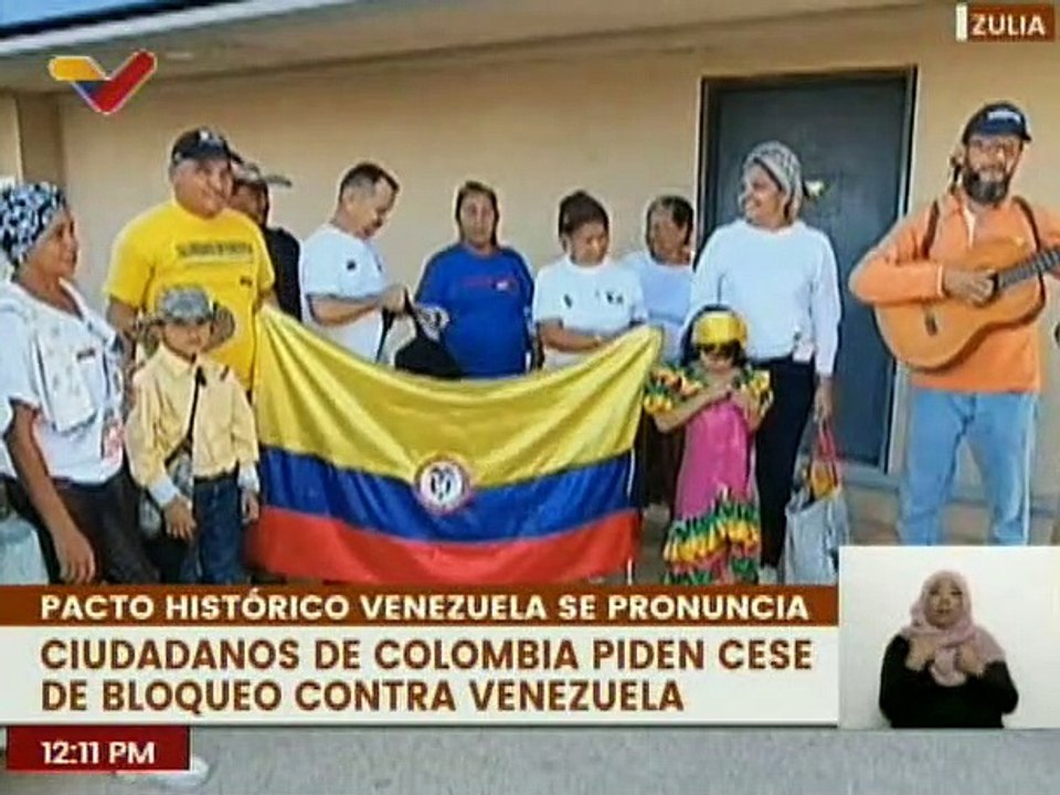 Zulia | Colombianos exigen el cese de las medidas coercitivas unilaterales contra Venezuela
