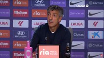 Rueda de prensa Alguacil en el Atlético de Madrid vs Real Sociedad