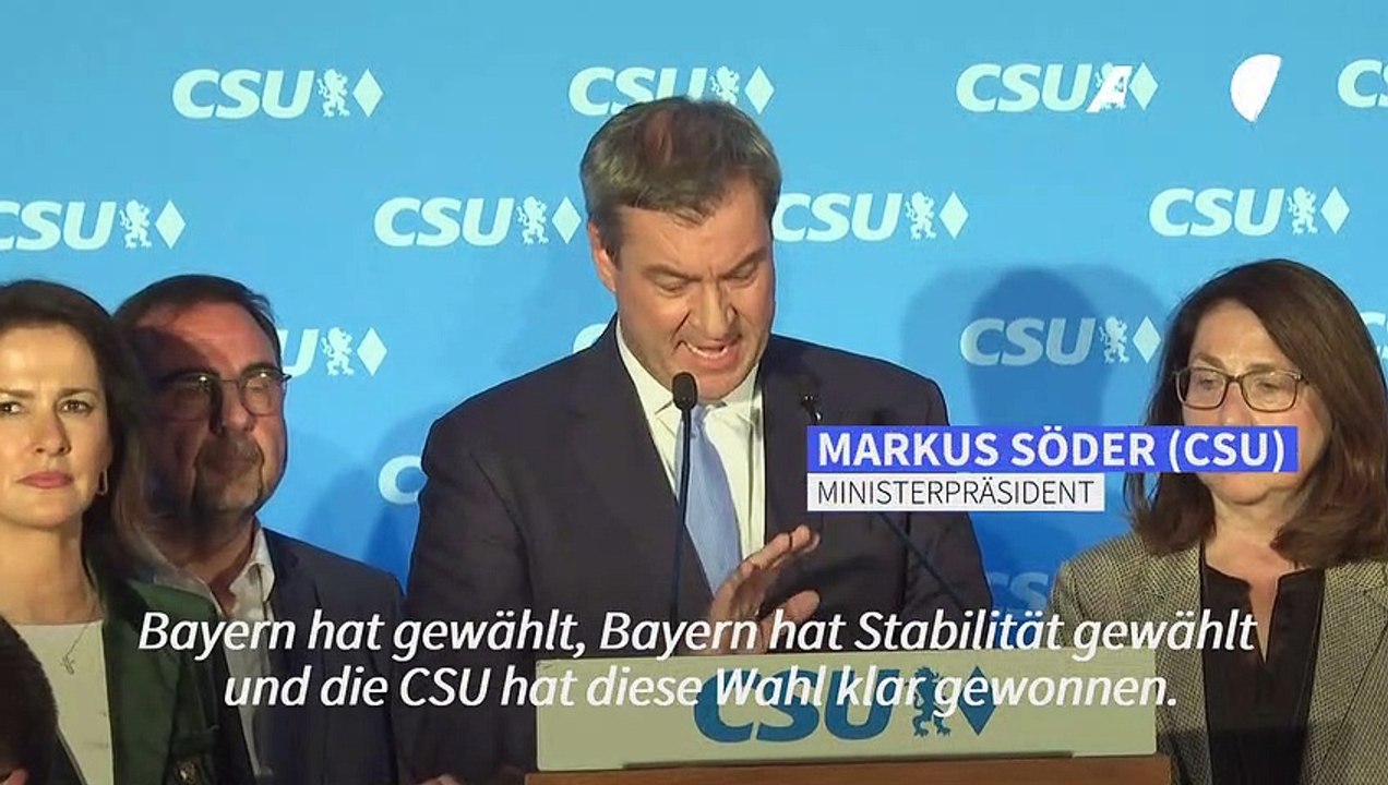 Söder: „Bayern hat Stabilität gewählt“