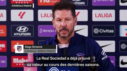 Pour Simeone, la Real Sociedad est un concurrent pour le top 4