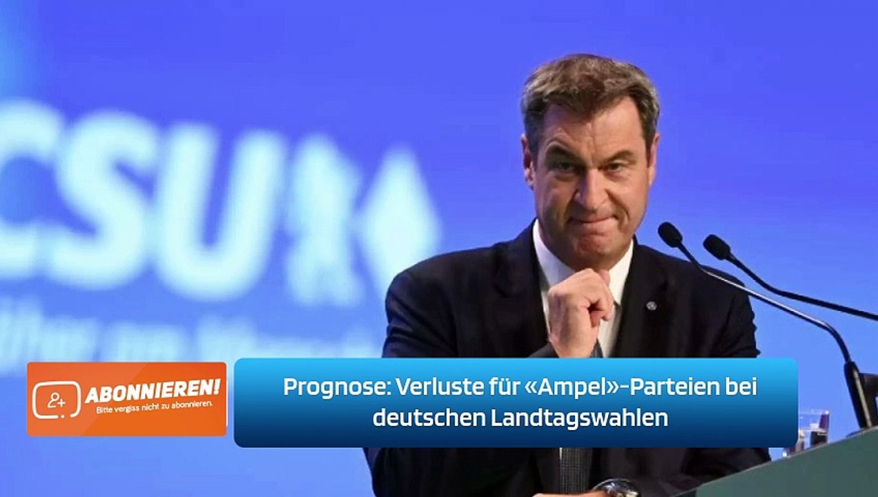 Prognose: Verluste für «Ampel»-Parteien bei deutschen Landtagswahlen