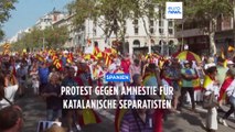 Zehntausende protestieren gegen Amnestie für katalanische Separatisten