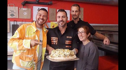VIDEO: A Lyon, il bat le record du monde avec 1.001 fromages sur une pizza