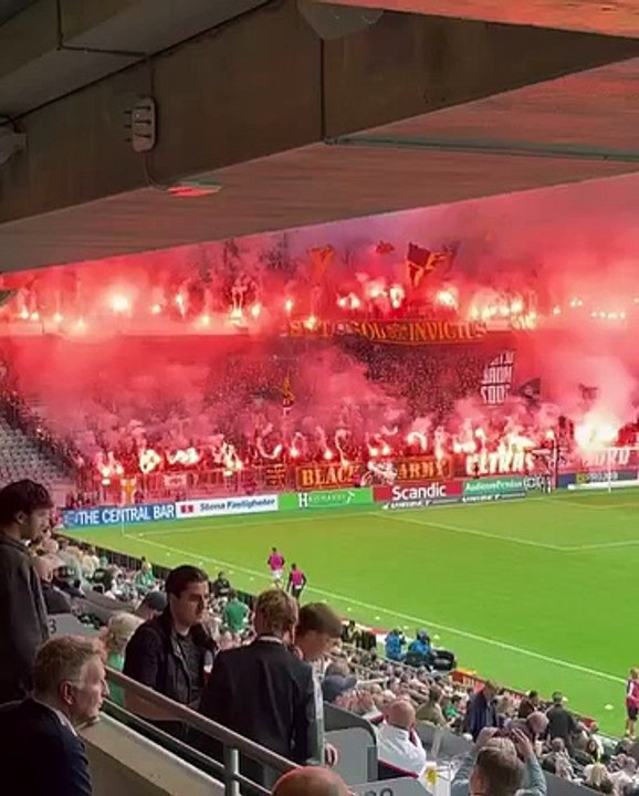 Pyroshow of Hammarby IF vs AIK 03.09.2023. #ultras #superfans #ultrasworld #pyroshow