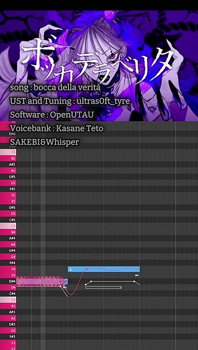 I tried to make a Kasane Teto UTAU cover of "Bocca Della Verità"