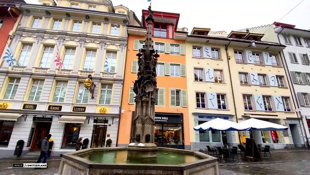 Winter in Lucerne ❄️ At last, the snow has come back! Switzerland 4K
