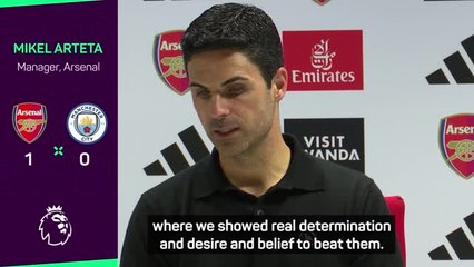 Arteta delighted to end Man City losing streak