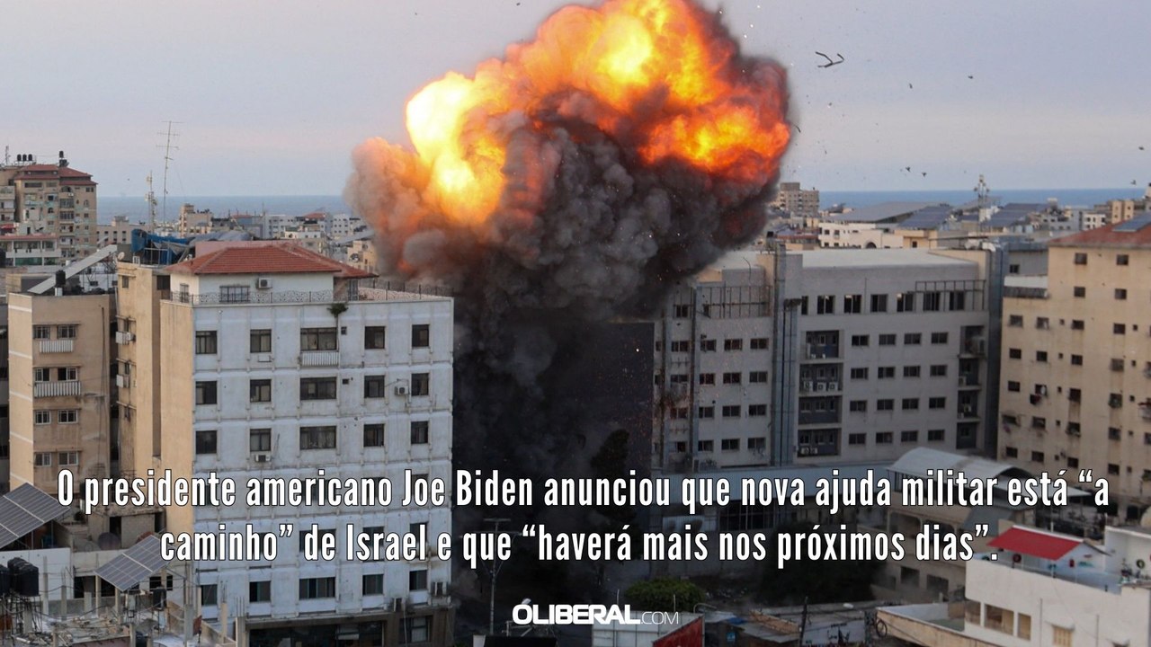 O presidente americano Joe Biden anunciou que nova ajuda militar está “a caminho” de Israel e que “haverá mais nos próximos dias”.