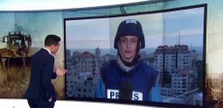 Misil cae sobre un edificio en Palestina mientras una periodista reportaba en vivo