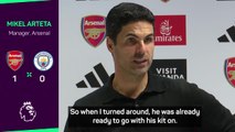 Arteta hails Martinelli's 'mentality' after netting Man City winner