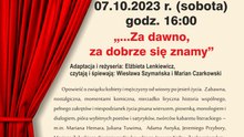 Teatr przy Stoliku w gminie Stawiguda pt. "Za dobrze się znamy"