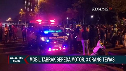 Mobil Tabrak Pemotor di Kemayoran, 3 Orang Tewas!