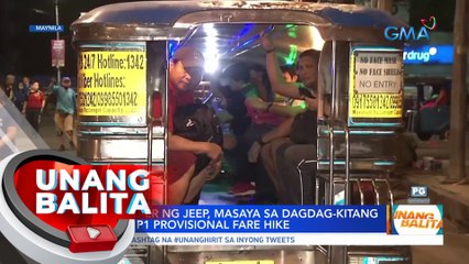 Ilang tsuper ng jeep, masaya sa dagdag-kitang hatid ng P1 provisional fare hike | UB