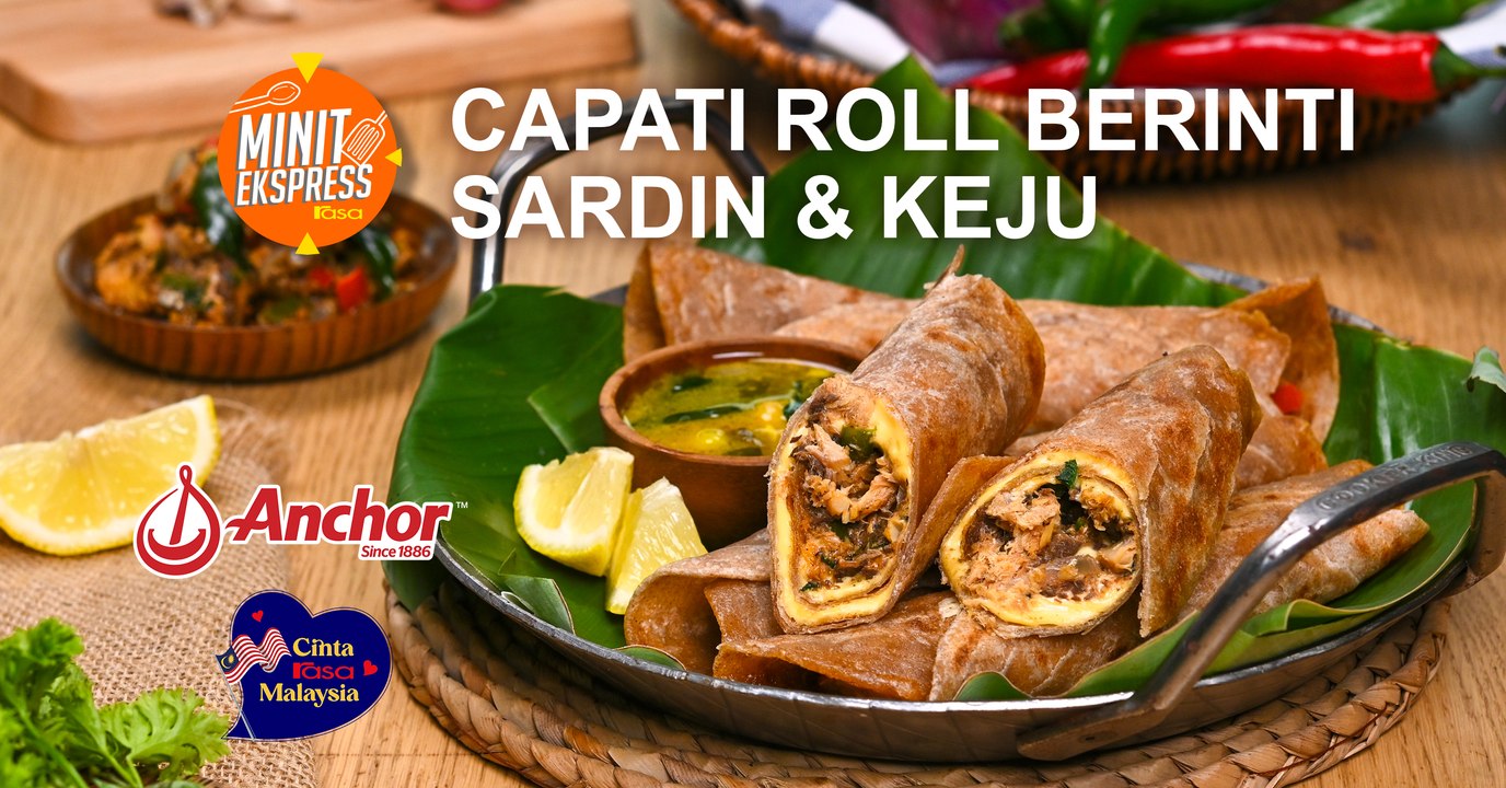 Capati Roll Berinti Sardin & Keju