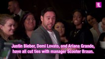 Ariana Grande, Justin Bieber & Demi Lovato Reportedly Drop Manager Scooter Braun
