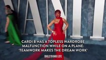 Cardi B Has a Topless Wardrobe Malfunction While on a Plane_ ‘Teamwork Makes the(1)