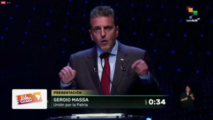 Sergio Massa: Vengo a proponer que es lo que necesitan los argentinos