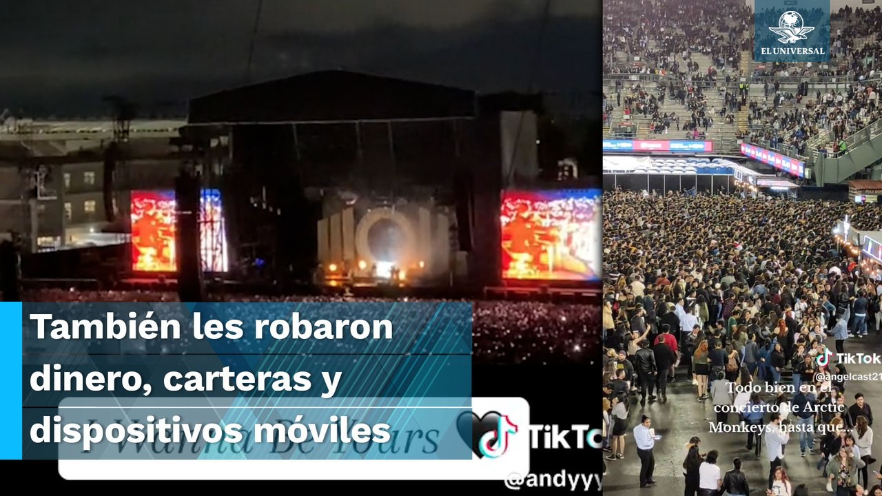 Tras concierto de Artic Monkeys, reportan robo múltiple de celulares