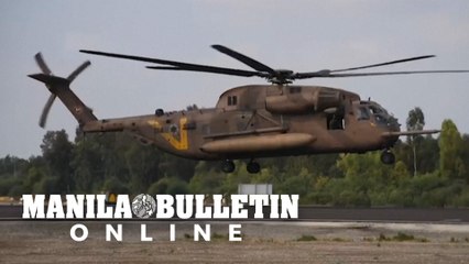 Israeli forces helicopter squadrons evacuate wounded people