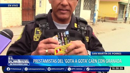 SMP: intervienen con granada a prestamistas extranjeros ‘gota a gota’