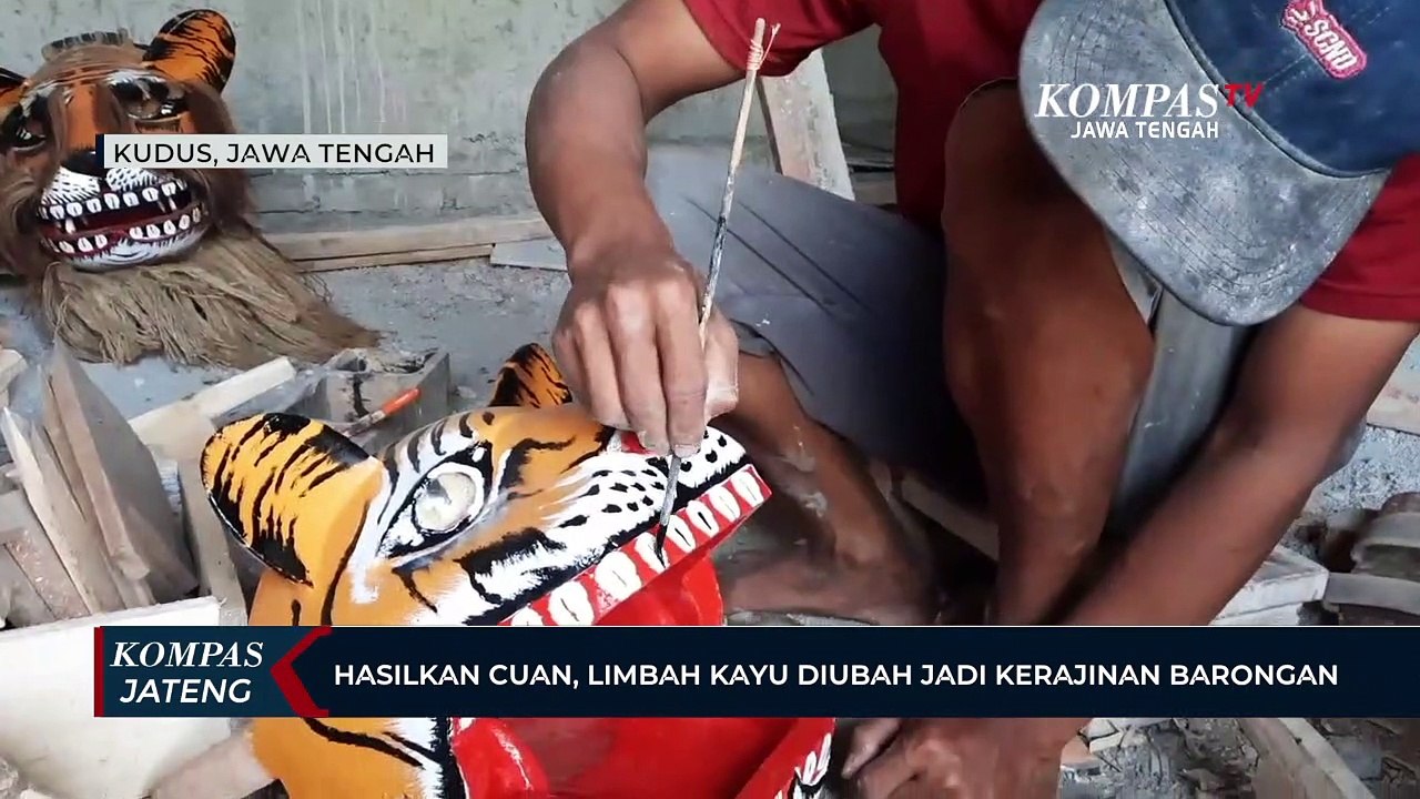 Hasilkan Cuan, Limbah Kayu Diubah Jadi Kerajinan Barongan
