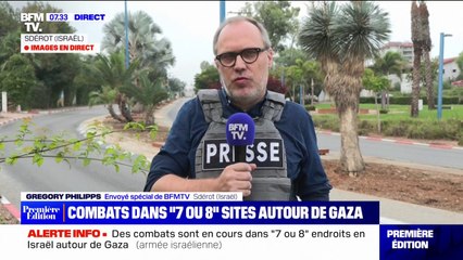 Israël: à Sdérot, ville située autour de la bande de Gaza, les combats se poursuivent