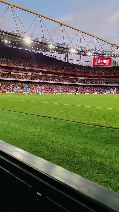 Man City 0-1 Arsenal   Highlights Premier League 2023 - Martinelli scores against Manchester City and Emirates Stadium erupts!