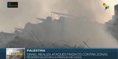 Israelíes atacan zonas residenciales palestinas ante operación Diluvio de Al-Aqsa