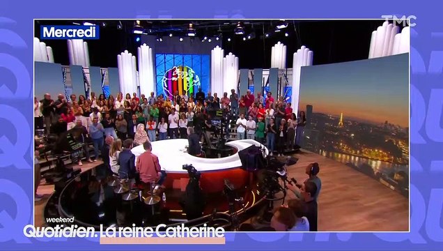 Jean-Michel Aphatie a évoqué la visite de Catherine Deneuve dans Quotidien . @ TF1