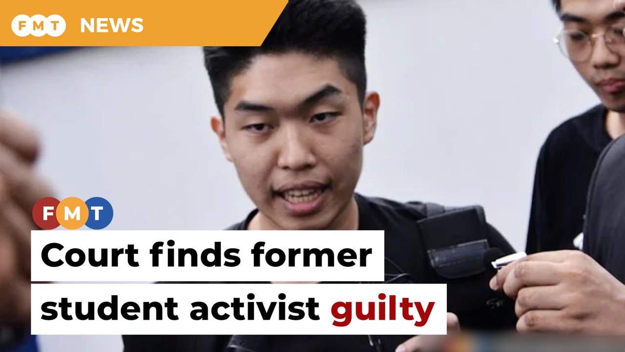 Former student activist found guilty over convo...