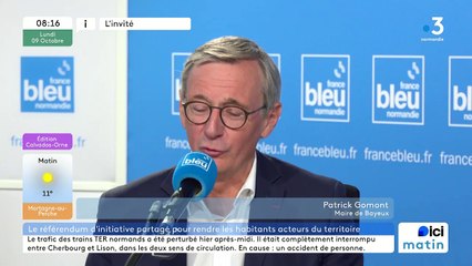 Patrick Gomont, maire de Bayeux, à propos du Prix Bayeux et de la démocratie participative