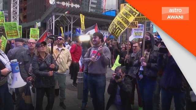 Kumpulan pro-Palestin menentang pendirian Amerika Syarikat