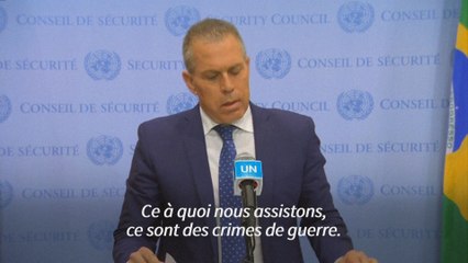 L'ambassadeur d'Israël à l'ONU dénonce des "crimes de guerre"