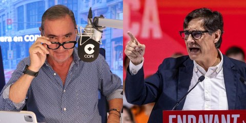 Carlos Herrera zumba al desmemoriado Salvador Illa (PSOE) por burlarse de la manifestación del 8-0