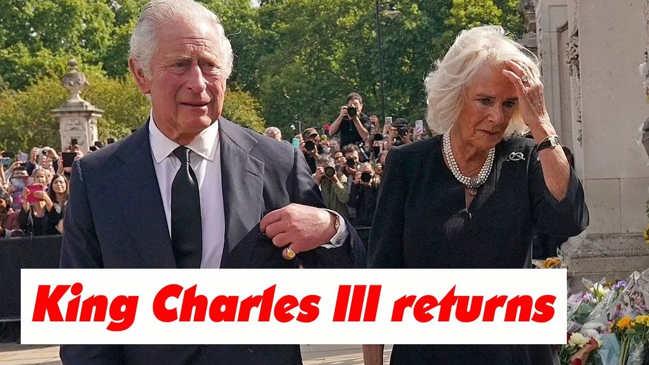 King Charles greets crowds at Buckingham Palace ahead of first speech as UK