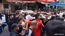 Migliaia di palestinesi ai funerali di combattenti uccisi negli scontri