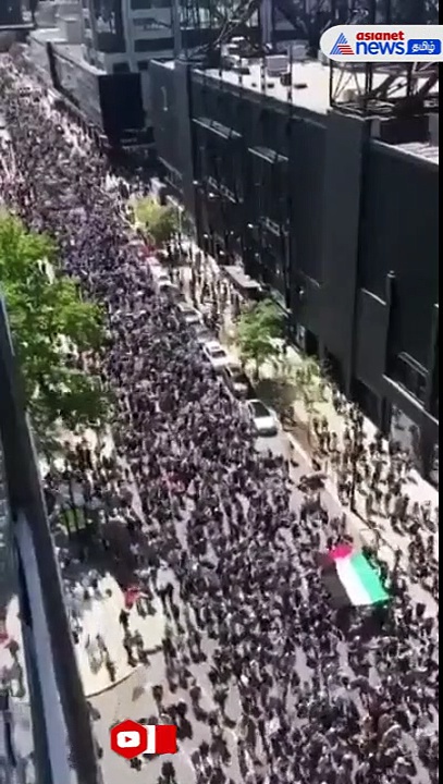 Chicago Rally | பாலஸ்தீனத்தை ஆதரிக்கும் அமெரிக்கா! கண்டிக்கும் மக்கள் சிக்காகோவில் பேரணி!