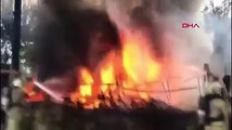 İstanbul'da oto lastikçide yangın! Dumanlar gökyüzünü kapladı