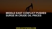 Middle East conflict pushes surge in crude oil prices