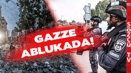 İsrail Gazze'yi Ablukaya Aldı! Gazze'den Dumanlar Yükseliyor! Operasyon Durmuyor