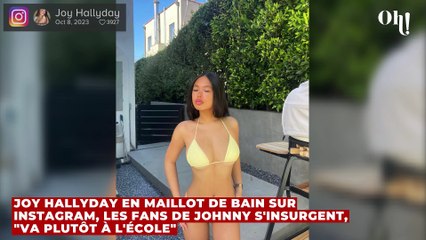 Joy Hallyday en maillot de bain sur Instagram, les fans de Johnny s'insurgent, "Va plutôt à l'école"