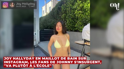 Joy Hallyday en maillot de bain sur Instagram, les fans de Johnny s'insurgent, "Va plutôt à l'école"