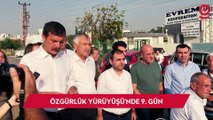 Özgürlük Yürüyüşü'nde 9'uncu gün: TİP lideri Erkan Baş, Aladağ'da tarikat yurdunda katledilen çocuklar için yürüyor