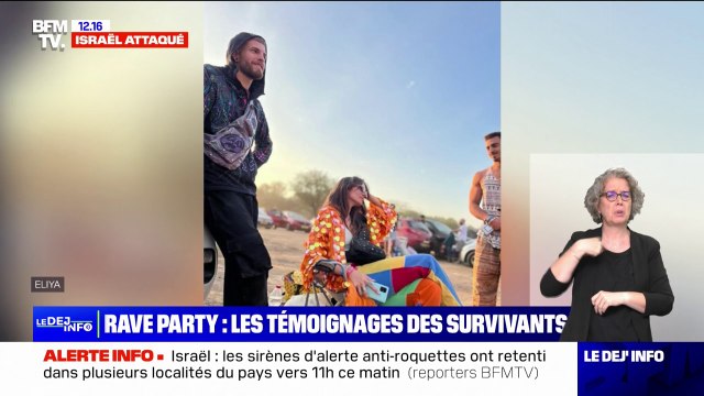 Il y avait des missiles tout le temps, des coups de feu dans toutes les directions : cette participante à la rave party de Réïm témoigne