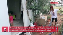 Depremde eşini ve kolunu kaybetti! Bir buçuk yaşındaki kızı ile tek bir hayali var