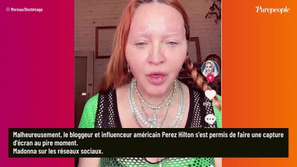 PHOTO Madonna sans sourcil, sans maquillage et l'air hagard, une capture d'écran qui fait mal : "Mon dieu mais..."