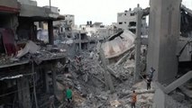 Imágenes aéreas de Gaza tras los bombardeos de Israel